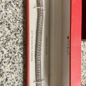 Macy’s sterling tennis bracelet